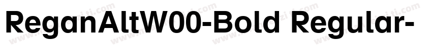 ReganAltW00-Bold Regular字体转换